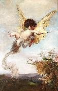Julius Kronberg Cupid with a Bow oil